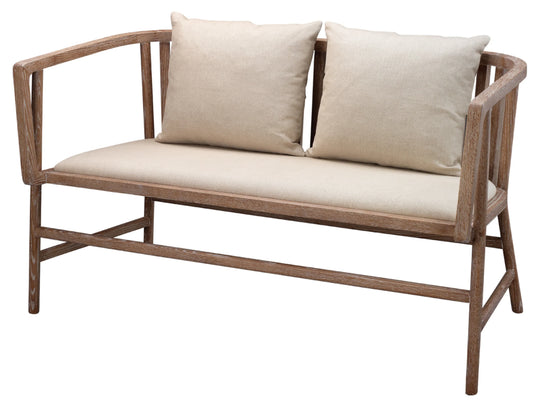 Jamie Young Grayson Wood Settee LOVESEATS + CHAISES