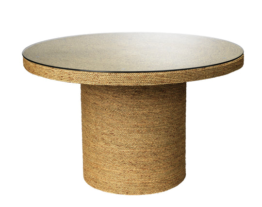 Jamie Young Harbor Seagrass Round Bistro Table DINING TABLES