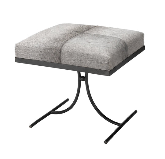 Jamie Young Kai Hide Stool OTTOMANS, POUFS, + STOOLS
