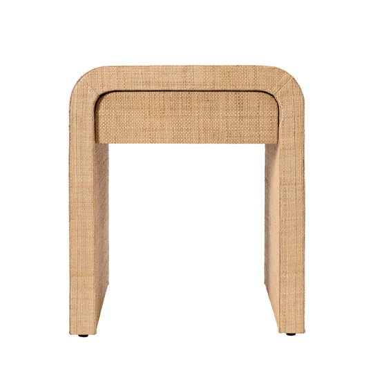 Jamie Young Montecito 1-Drawer Raffia Side Table ACCENT TABLES