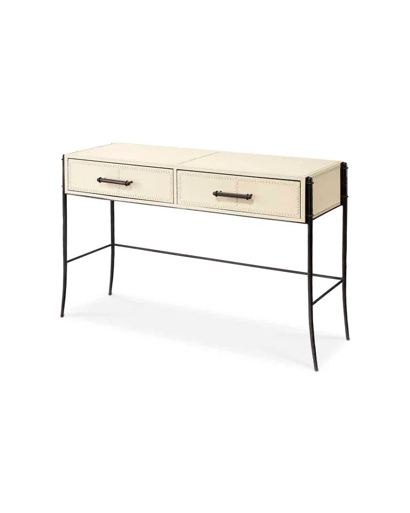 Nevado Leather Console Table - AmericanHomeFurniture