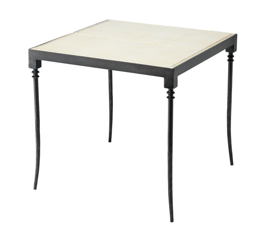 Jamie Young Nevado Leather Side Table ACCENT TABLES