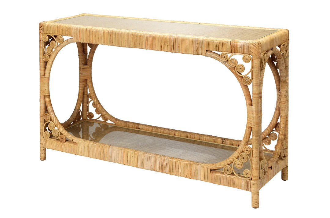 Primrose Rattan Console Table - AmericanHomeFurniture