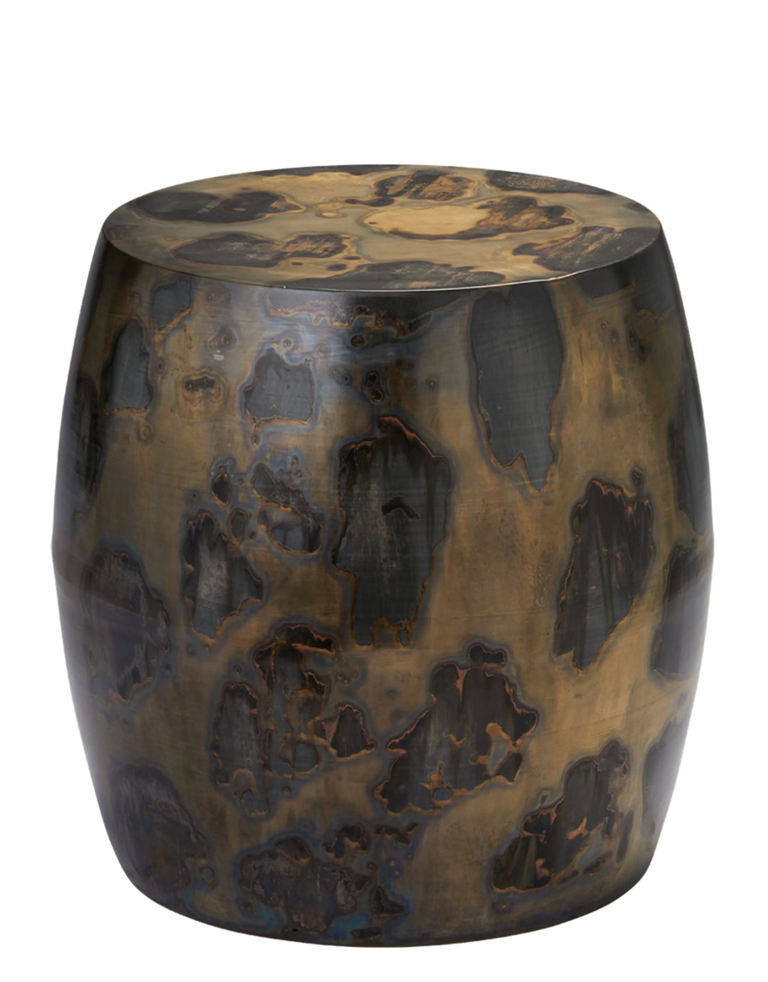 Realm Side Table, Acid Wash Metal - AmericanHomeFurniture