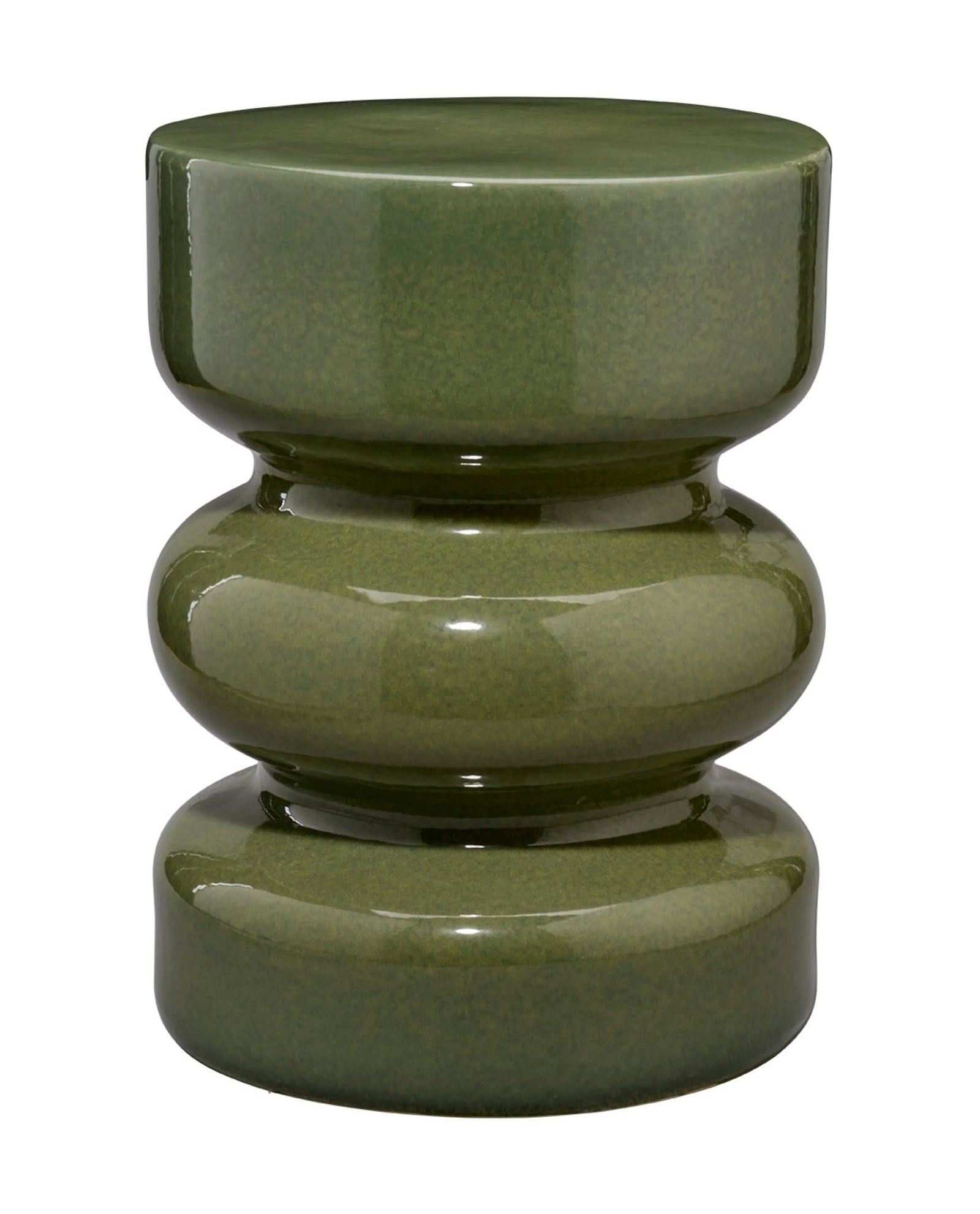 Jamie Young Saguaro Ceramic Garden Stool OTTOMANS, POUFS, + STOOLS