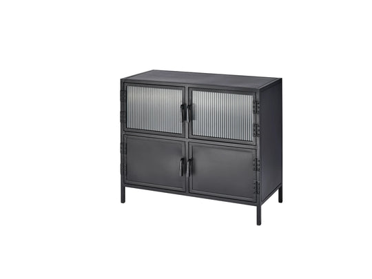 Jamie Young Vitrino 4 Door Iron Side Table ACCENT TABLES