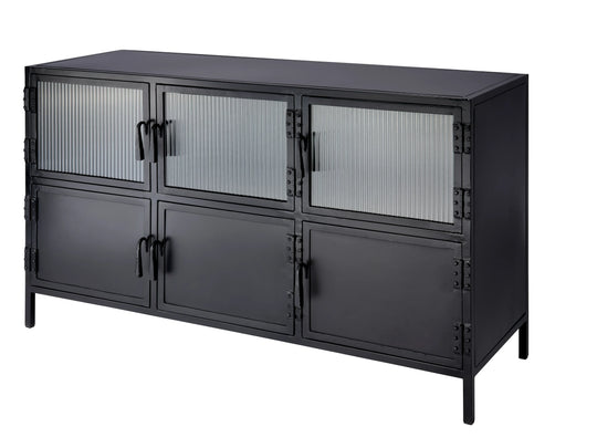 Jamie Young Vitrino 6 Door Iron Console CONSOLE TABLES