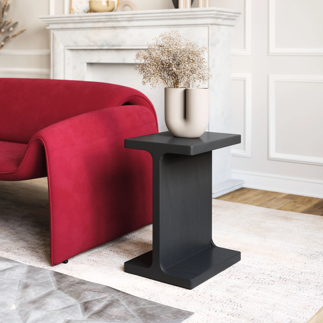 Bama Side Table Black - AmericanHomeFurniture