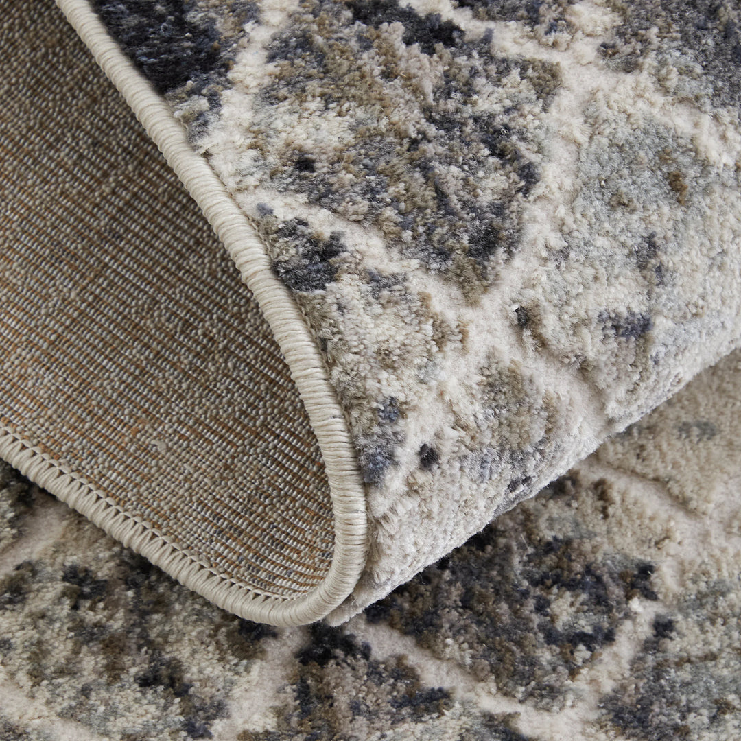 Round/8'9" x 8'9" /Sand/Ivory