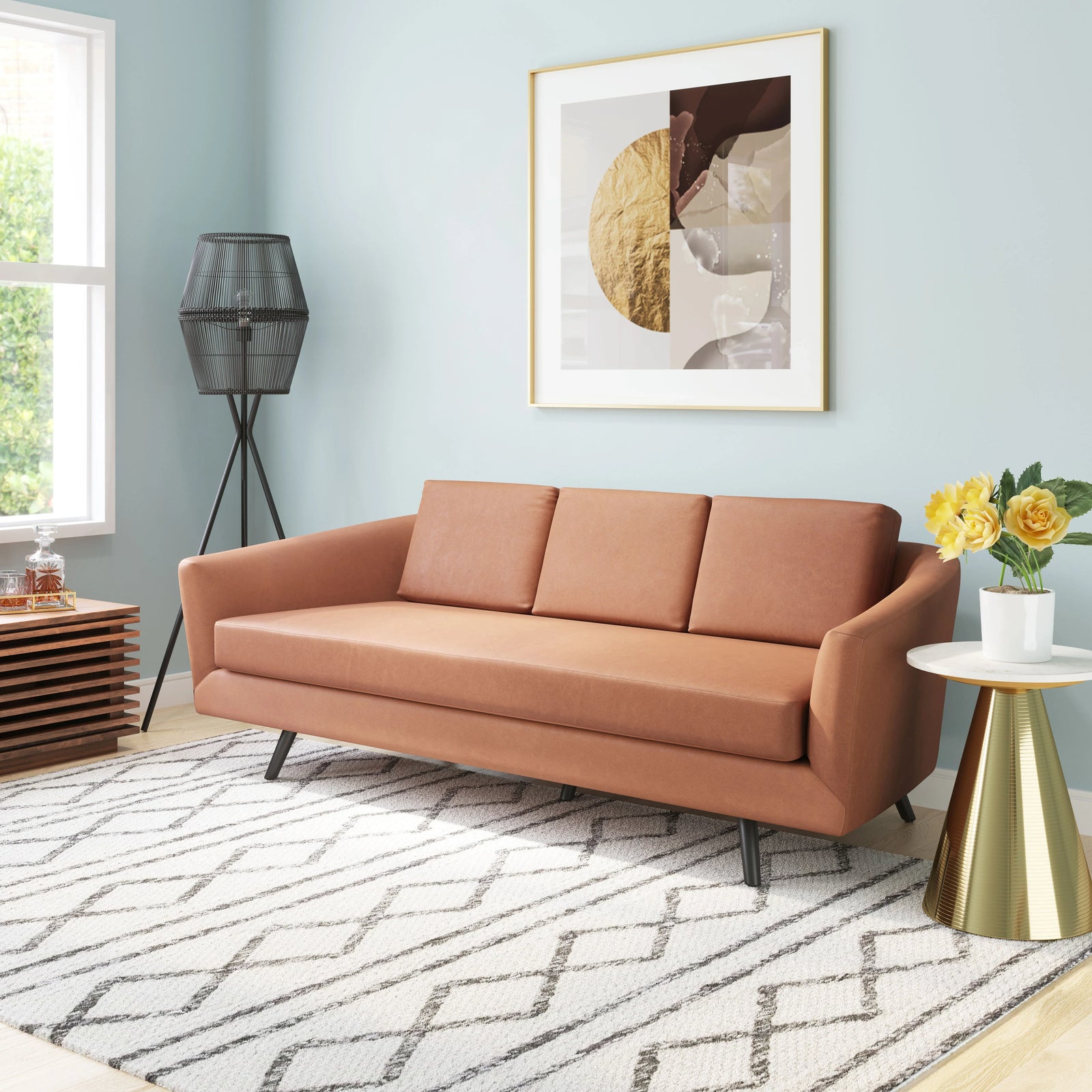 Zuo Divinity Sofa Brown SOFAS + SECTIONALS