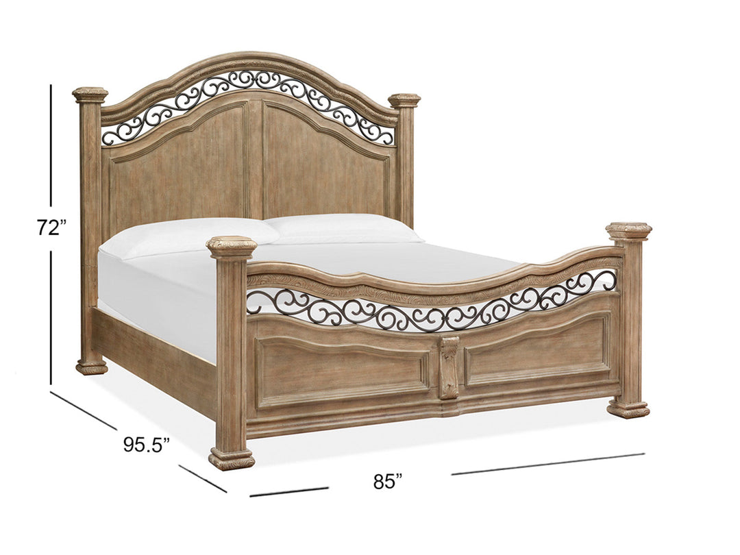 Marisol Fawn Panel Bed
