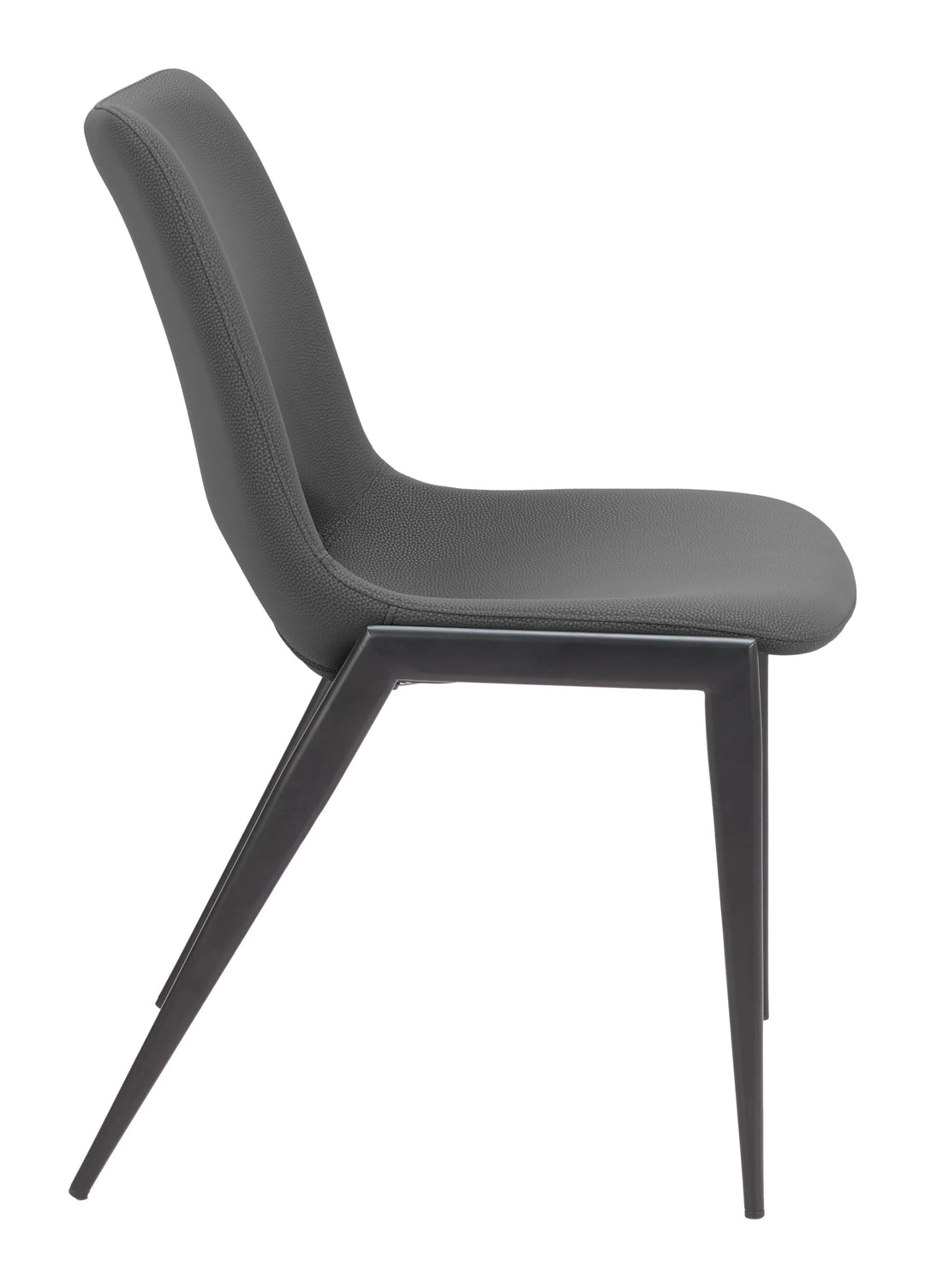 Desi Armless Dining Chair (Set of 2) Black - AmericanHomeFurniture