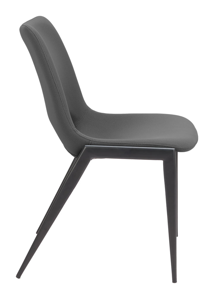 Desi Armless Dining Chair (Set of 2) Black - AmericanHomeFurniture