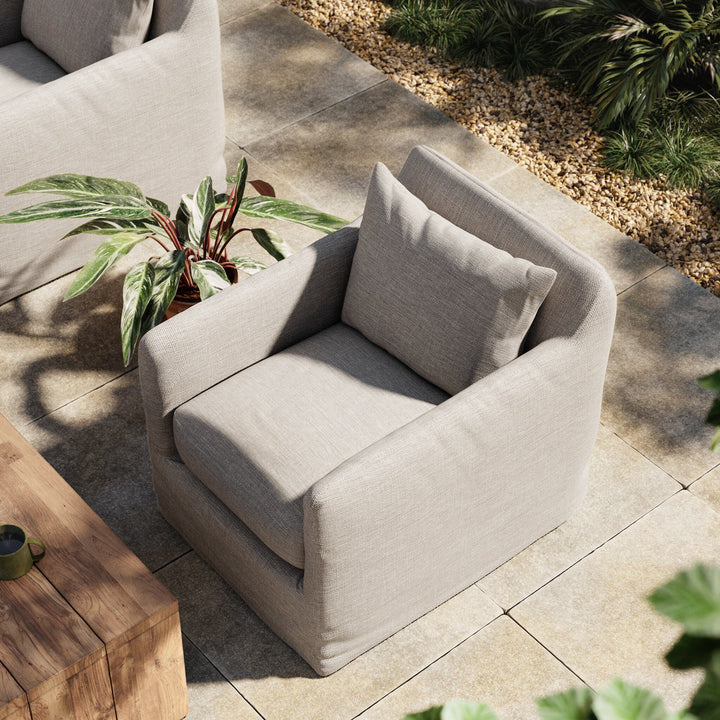 Four Hands - Dade Outdoor Swivel Chair - 223196-002 | American Home Furniture