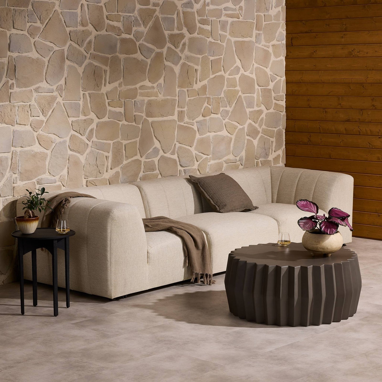 Four Hands - Gwen Outdoor 3 Pc Sectional - 223215-002 | American Home Furniture