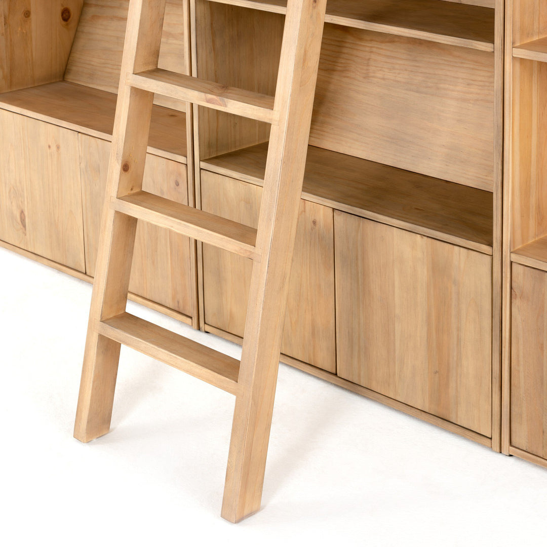 Four Hands - Bane Triple Bookshelf W/ Ladder - 223750-001 | American Home Furniture