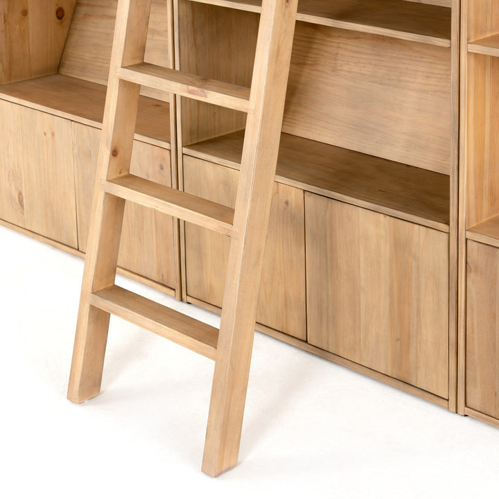 Four Hands - Bane Triple Bookshelf W/ Ladder - 223750-001 | American Home Furniture