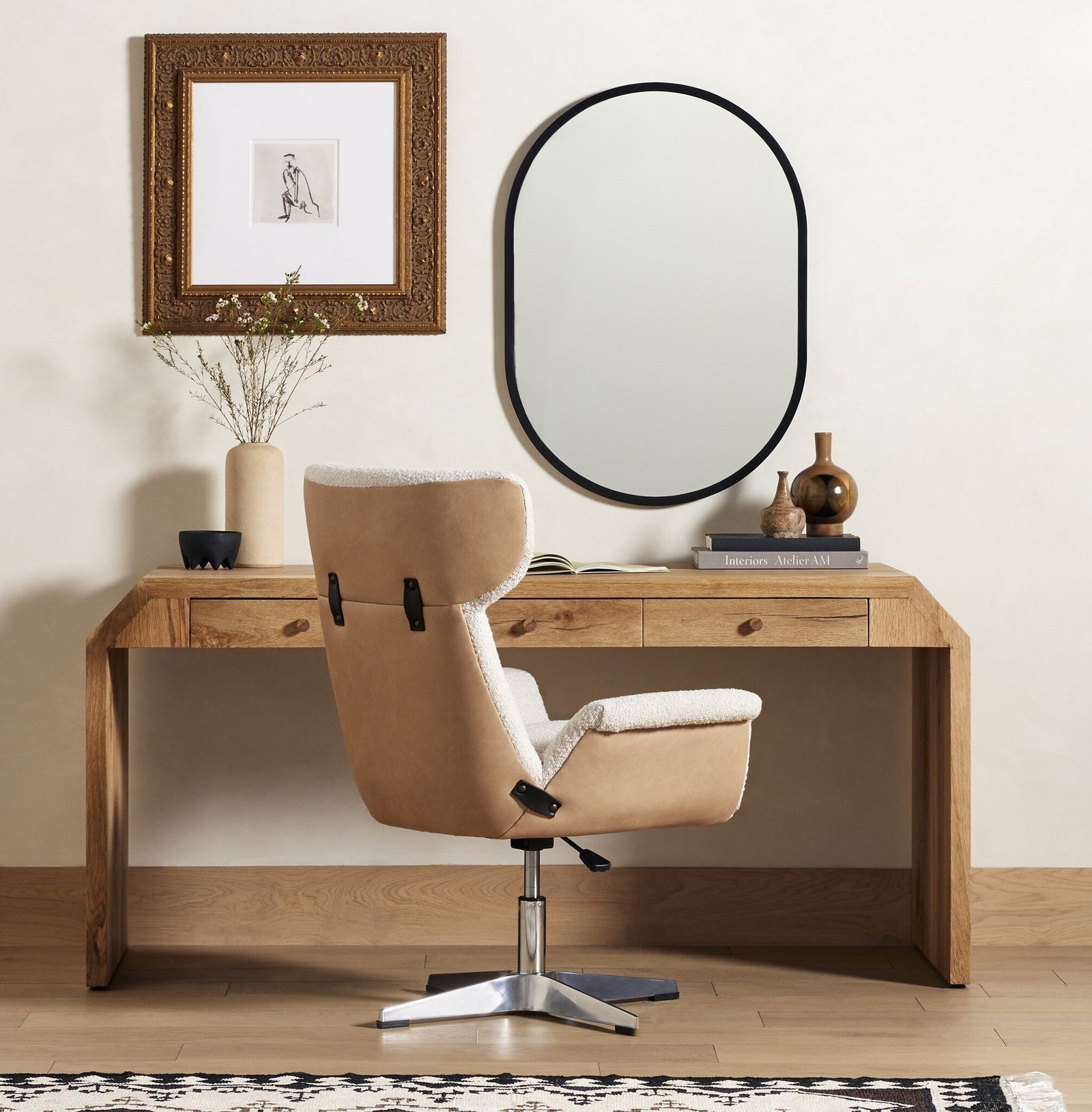 Four Hands - Anson Desk Chair - 224246-005 | American Home Furniture