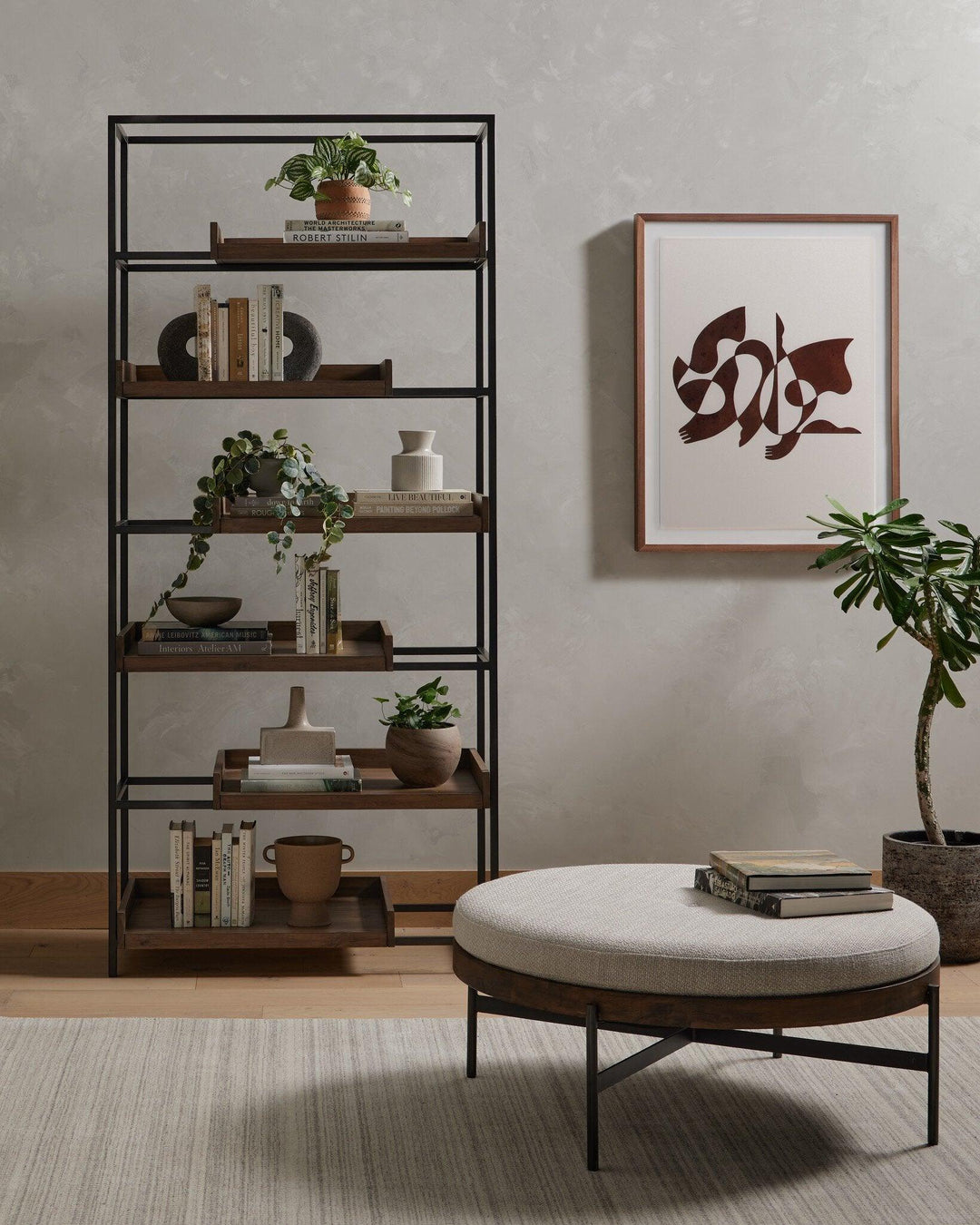 Edwyn Large Ottoman - AmericanHomeFurniture