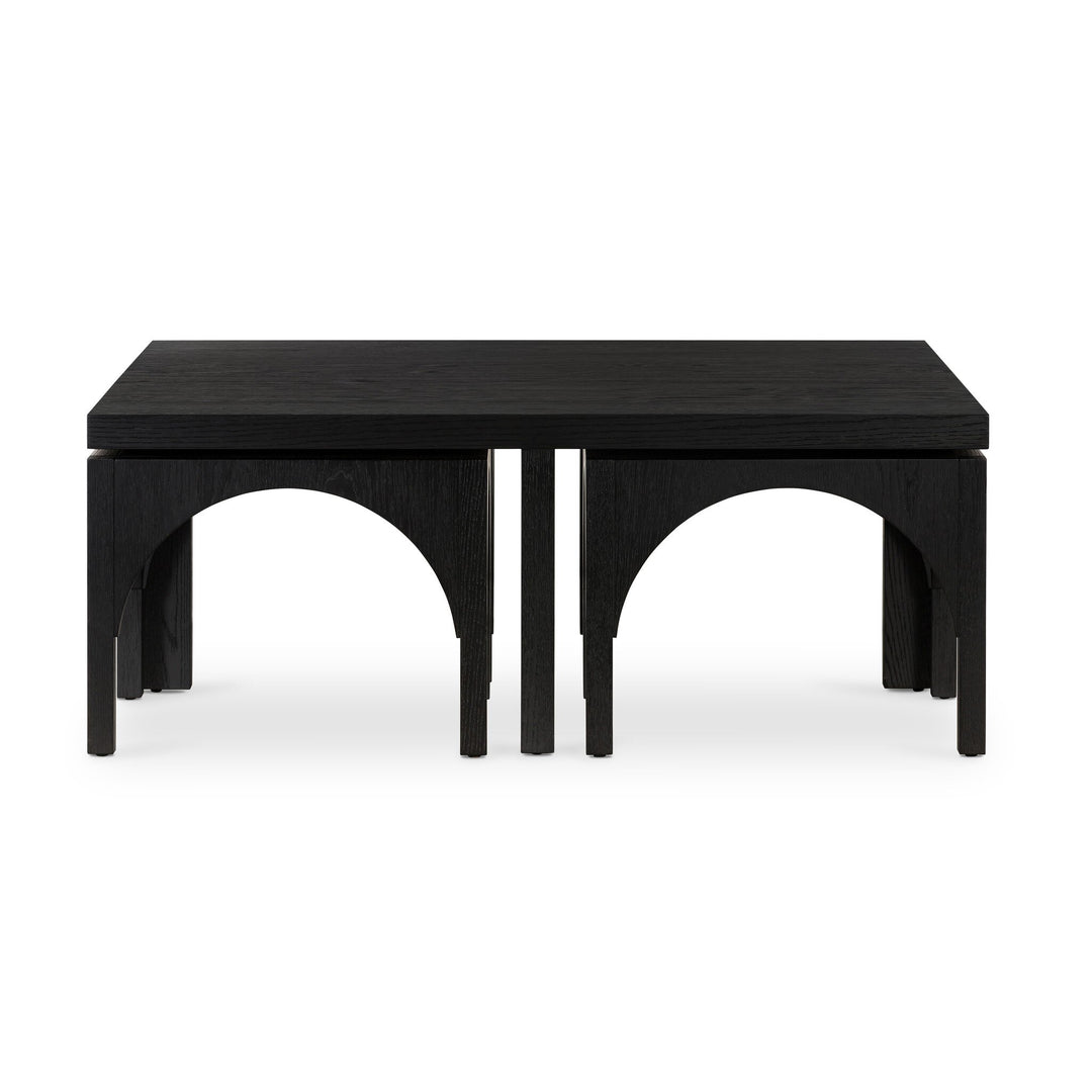 Four Hands - Amara Coffee Table W/Nesting Arch Stools - 224822-002 | American Home Furniture