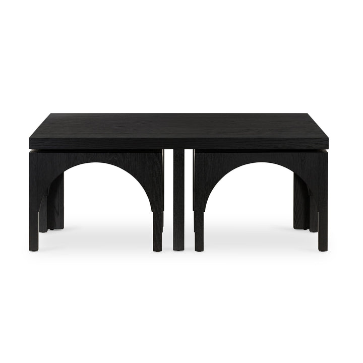 Four Hands - Amara Coffee Table W/Nesting Arch Stools - 224822-002 | American Home Furniture