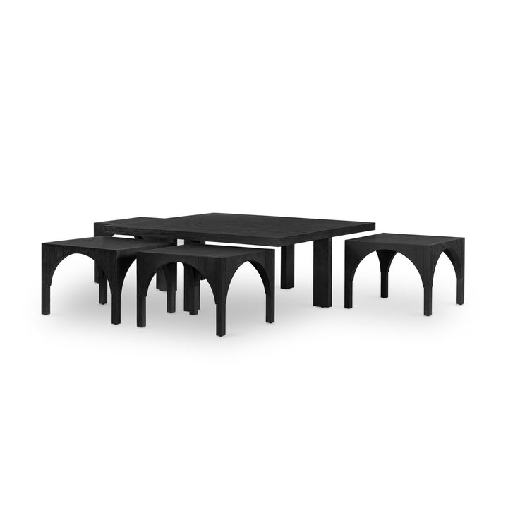 Four Hands - Amara Coffee Table W/Nesting Arch Stools - 224822-002 | American Home Furniture
