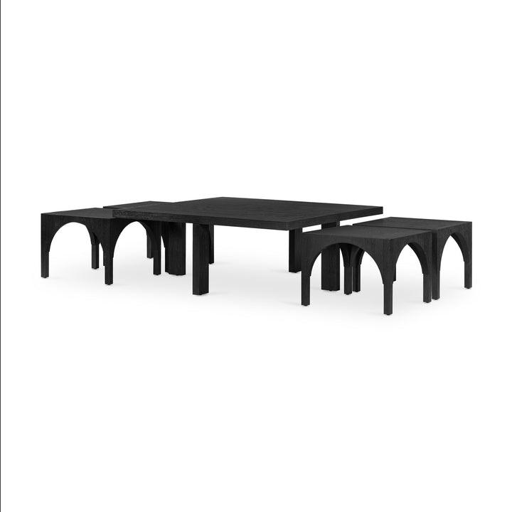 Four Hands - Amara Coffee Table W/Nesting Arch Stools - 224822-002 | American Home Furniture
