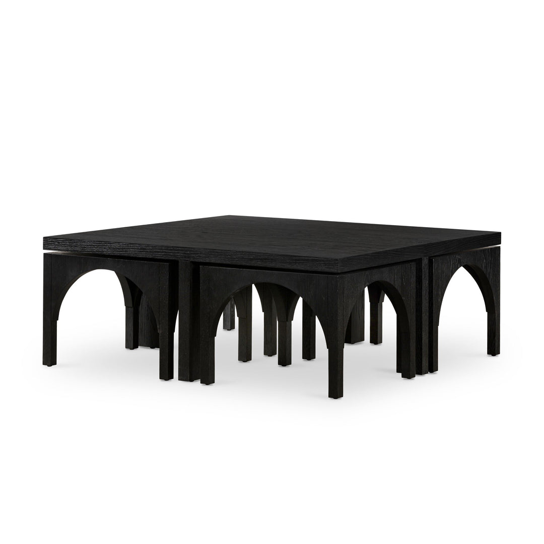 Four Hands - Amara Coffee Table W/Nesting Arch Stools - 224822-002 | American Home Furniture