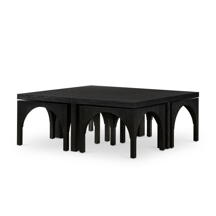 Four Hands - Amara Coffee Table W/Nesting Arch Stools - 224822-002 | American Home Furniture