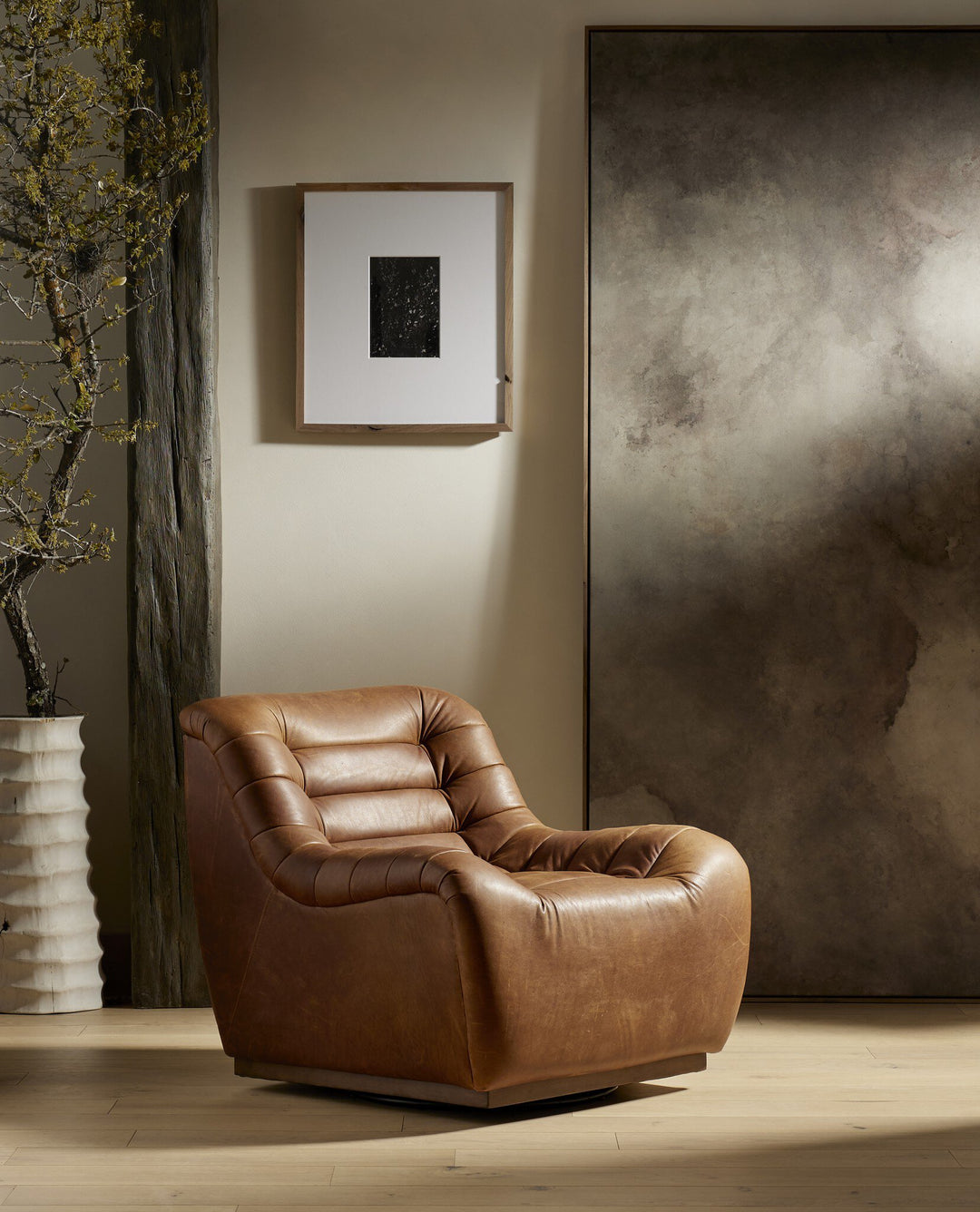 Four Hands - Binx Swivel Chair - 226429-002 | American Home Furniture