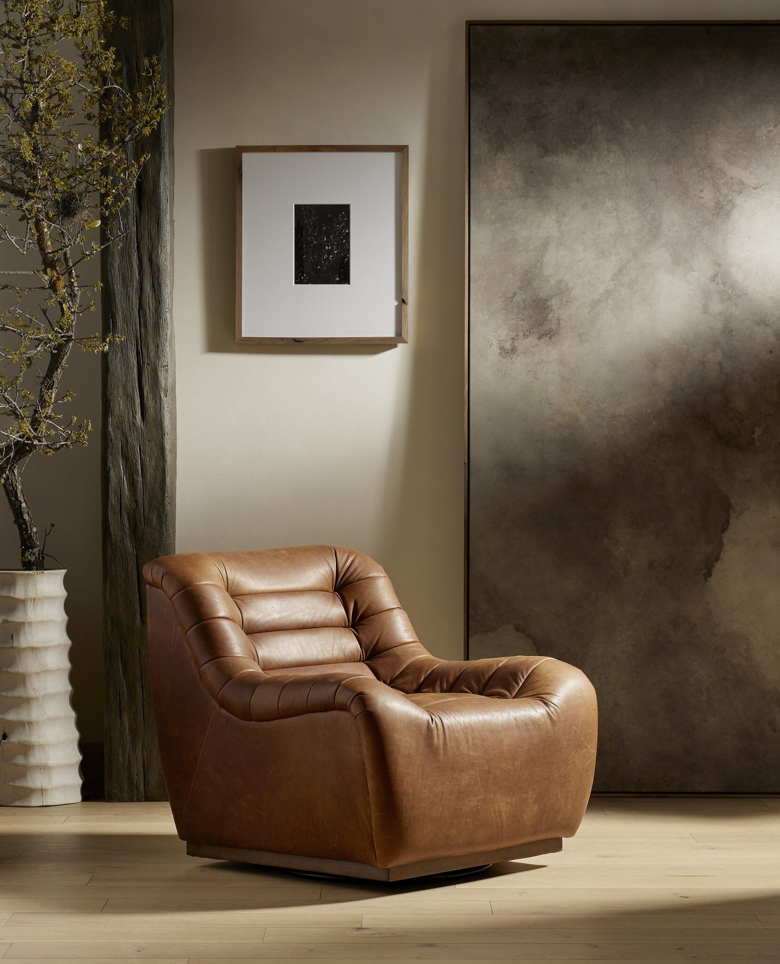 Four Hands - Binx Swivel Chair - 226429-002 | American Home Furniture