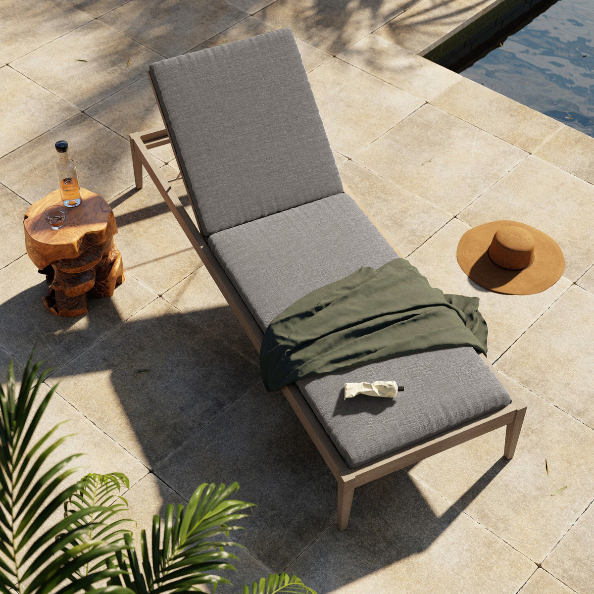 Four Hands - Sherwood Outdoor Chaise Lounge - 226912-003 | American Home Furniture