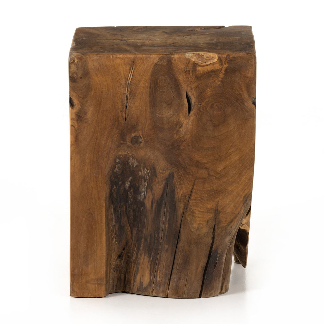 Four Hands - Teak Square Stool - 227026-003 | American Home Furniture
