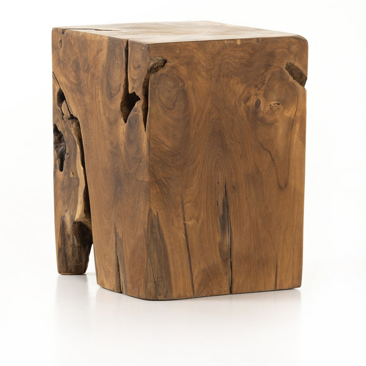 Four Hands - Teak Square Stool - 227026-003 | American Home Furniture