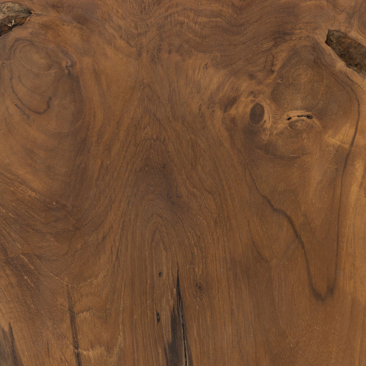 Four Hands - Teak Square Stool - 227026-003 | American Home Furniture