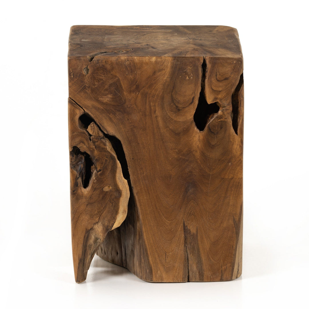 Four Hands - Teak Square Stool - 227026-003 | American Home Furniture