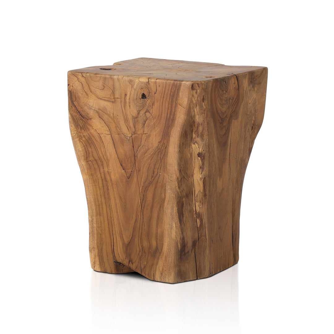 Four Hands - Teak Square Stool - 227026-003 | American Home Furniture
