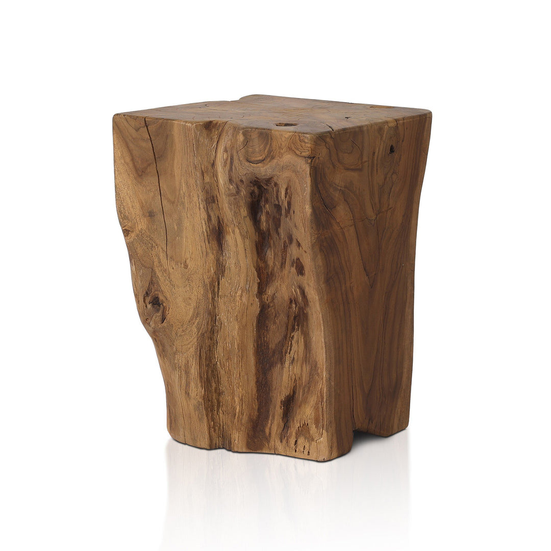 Four Hands - Teak Square Stool - 227026-003 | American Home Furniture