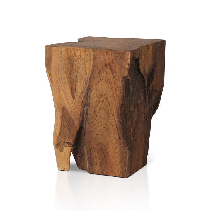 Four Hands - Teak Square Stool - 227026-003 | American Home Furniture