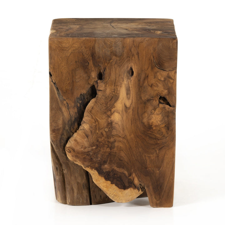 Four Hands - Teak Square Stool - 227026-003 | American Home Furniture
