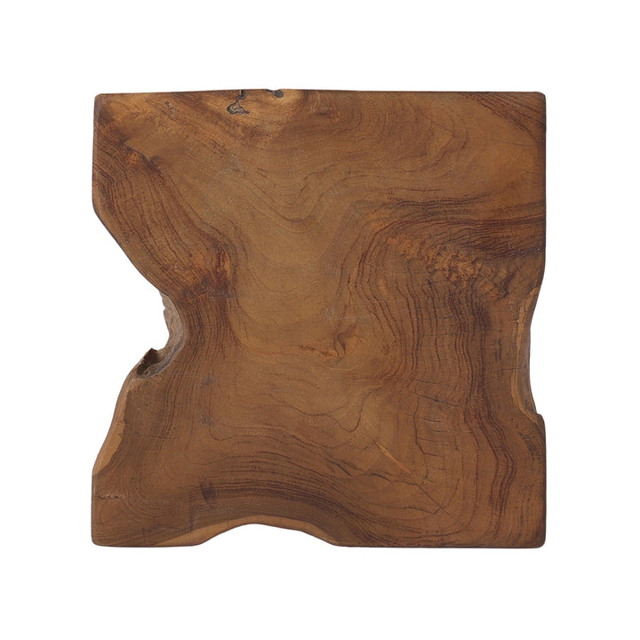 Four Hands - Teak Square Stool - 227026-003 | American Home Furniture