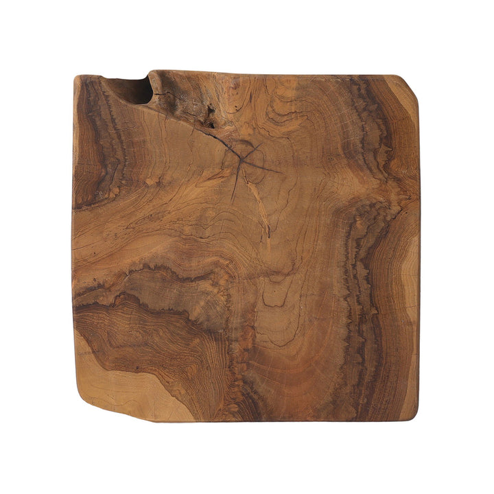 Four Hands - Teak Square Stool - 227026-003 | American Home Furniture