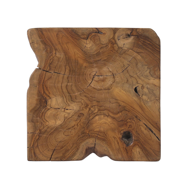 Four Hands - Teak Square Stool - 227026-003 | American Home Furniture