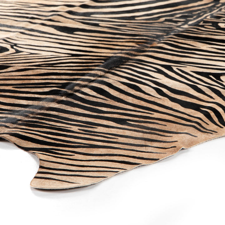 Four Hands - Zebra Printed Hide Rug - 227549-001 | American Home Furniture