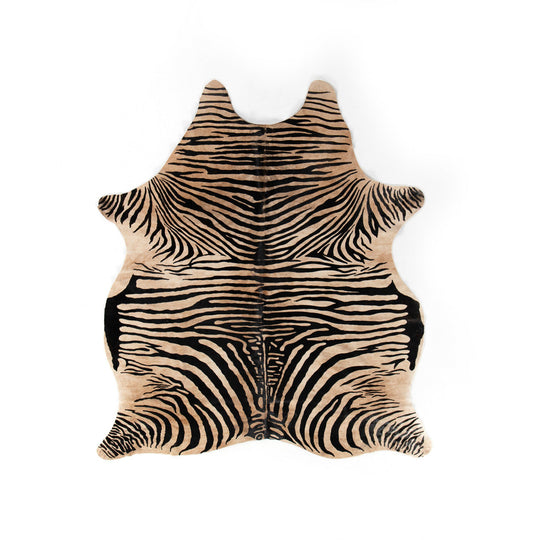 Four Hands - Zebra Printed Hide Rug - 227549-001 | American Home Furniture