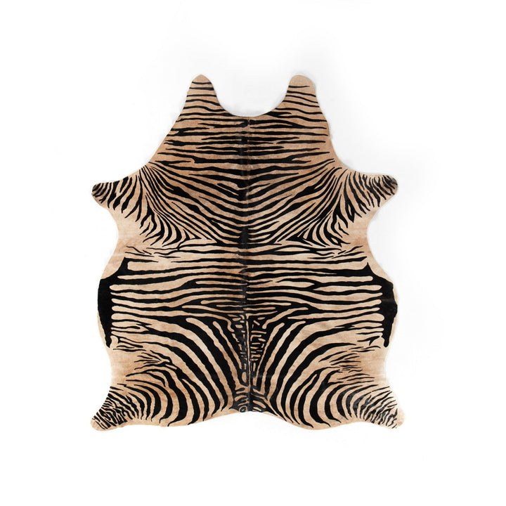 Four Hands - Zebra Printed Hide Rug - 227549-001 | American Home Furniture