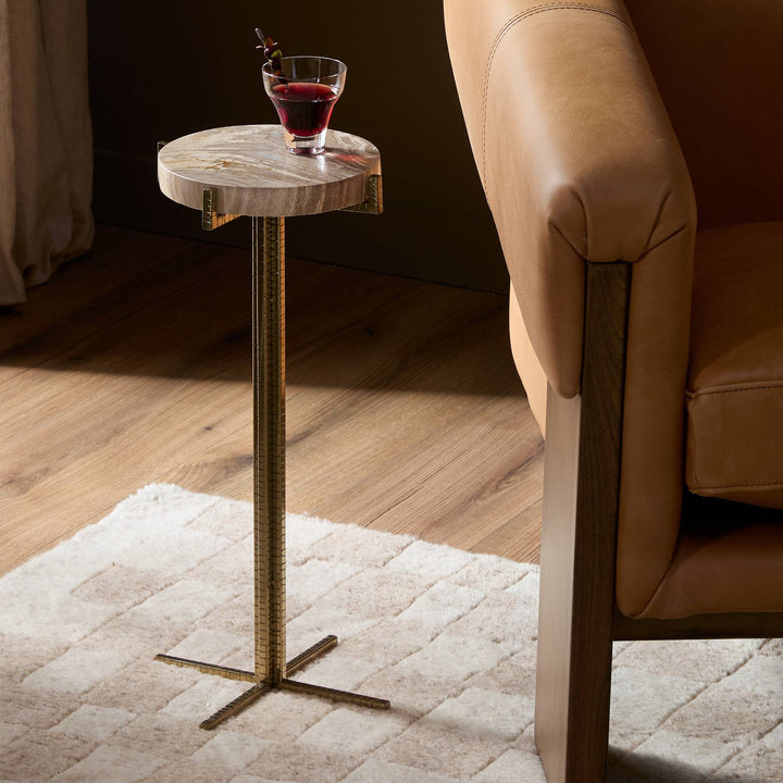 Four Hands - Jonty Round End Table - 227722-002 | American Home Furniture