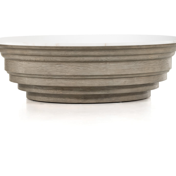 Four Hands - Caldwell Stone Coffee Table - 227903-001 | American Home Furniture