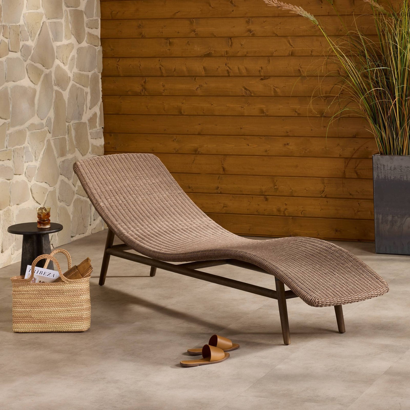 Four Hands - Portia Outdoor Chaise Lounge - 229227-005 | American Home Furniture