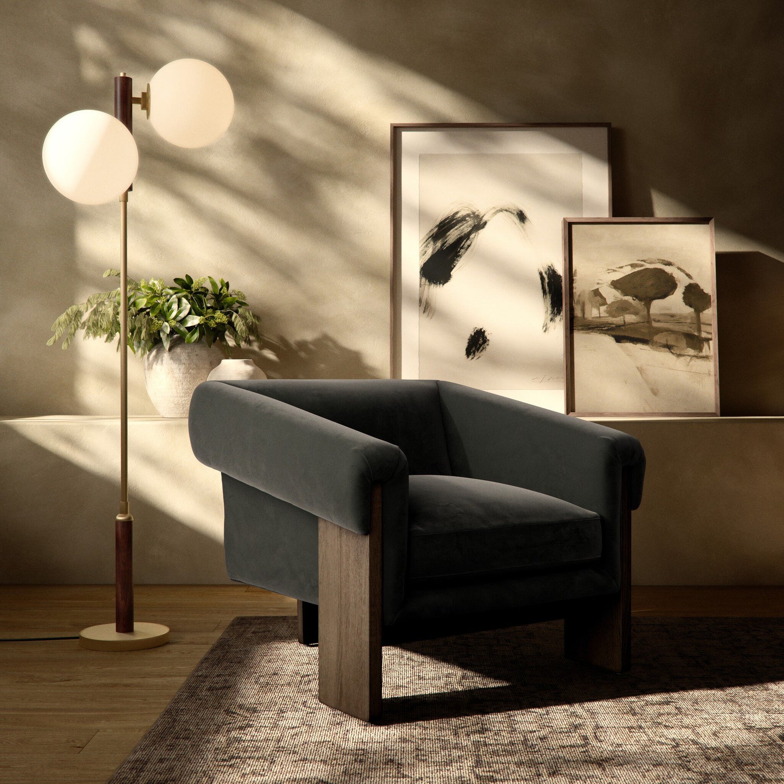 Modern Velvet Smoke